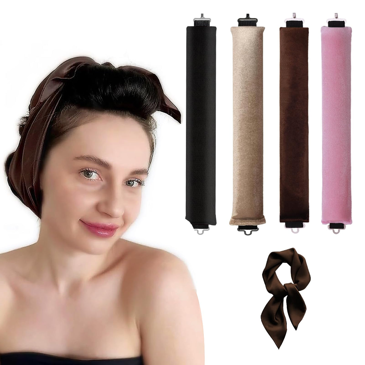 Flylipu Heatless Curler Heatless Curls Hair Curlers to Sleep in Hair Roller Hair Curlers No Heat Curling Heatless Curl