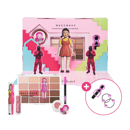 WAKEMAKE WM X Netflix Squid Game Get Ready with Younghee Make up Set | Make up Set Korean Make up
