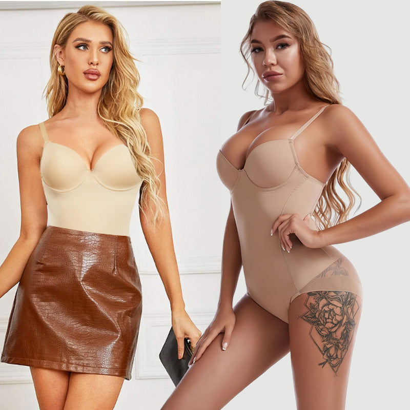 Women's Body Shaper Adjustable Support Belt and Bra