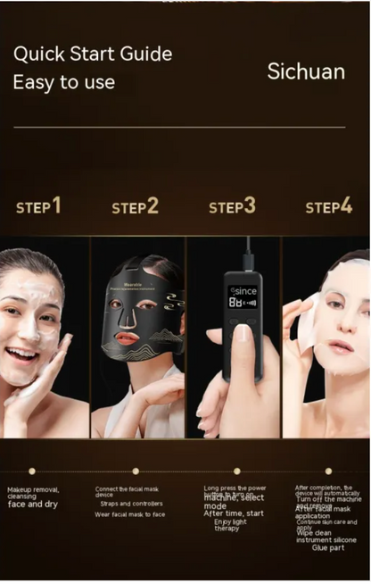 Infrared LED Phototherapy Mask for Skin Rejuvenation