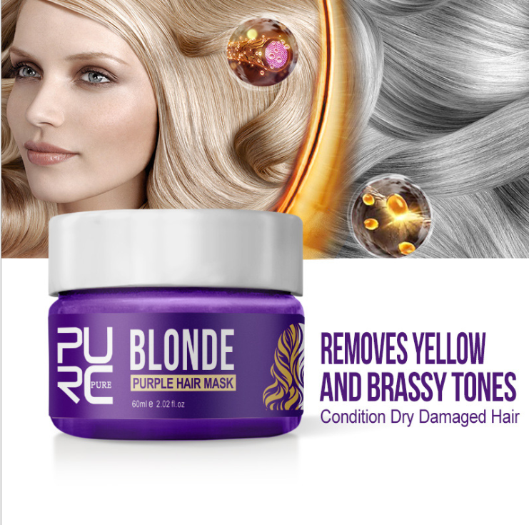Color Locking Purple Hair Mask 60g for Hair Care