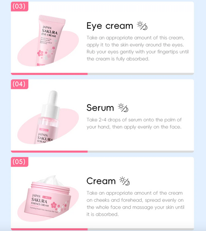 Cherry Blossom Skincare Set – 6pcs