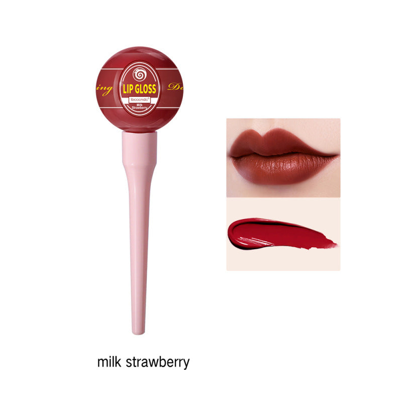 Lollipop Lip Glaze Tint Pump Crystal Waterproof Gloss