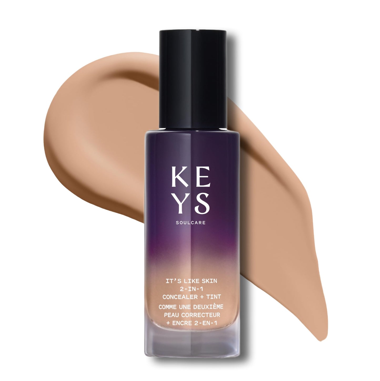 Keys Soulcare Its Like Skin 2-In-1 Concealer + Tint Brightens & Blurs with Niacinamide & Squalane for Radiant Skin Vegan Cruelty-Free 1 Fl Oz