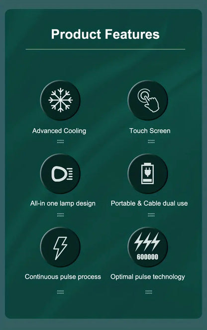 IPL Hair Removal Device with Ice Cooling Function