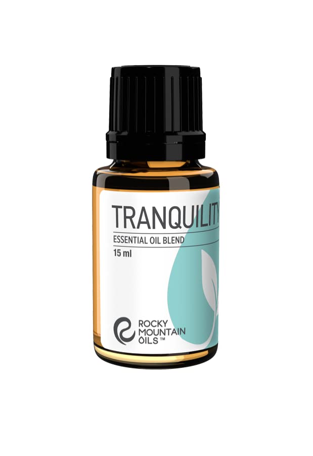 Rocky Mountain Oils Tranquility Essential Oil Blend - Essential Oils for Diffuser Topical and Home - Essential Oils to Promote Restful Nights - 15ml