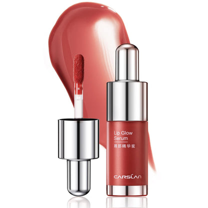CARSLAN Hydrating Lip Gloss Serum Moisturizing Plunping Shiny Lip Glow Tinted Lip Care with Vitamin E Crithmum Maritimum Essential oil G104