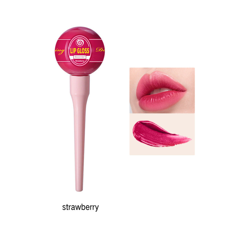 Lollipop Lip Glaze Tint Pump Crystal Waterproof Gloss