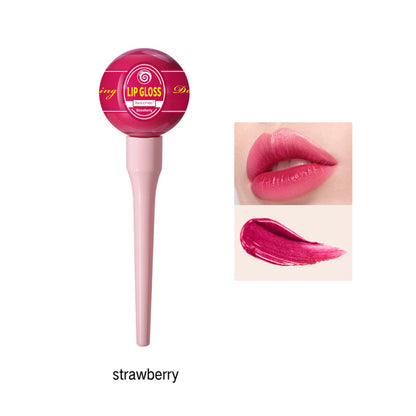 Lollipop Lip Glaze Tint Pump Crystal Waterproof Gloss