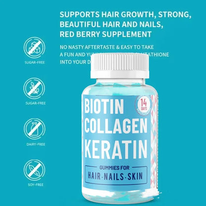 Hair Nail & Skin Biotin Collagen Gummies
