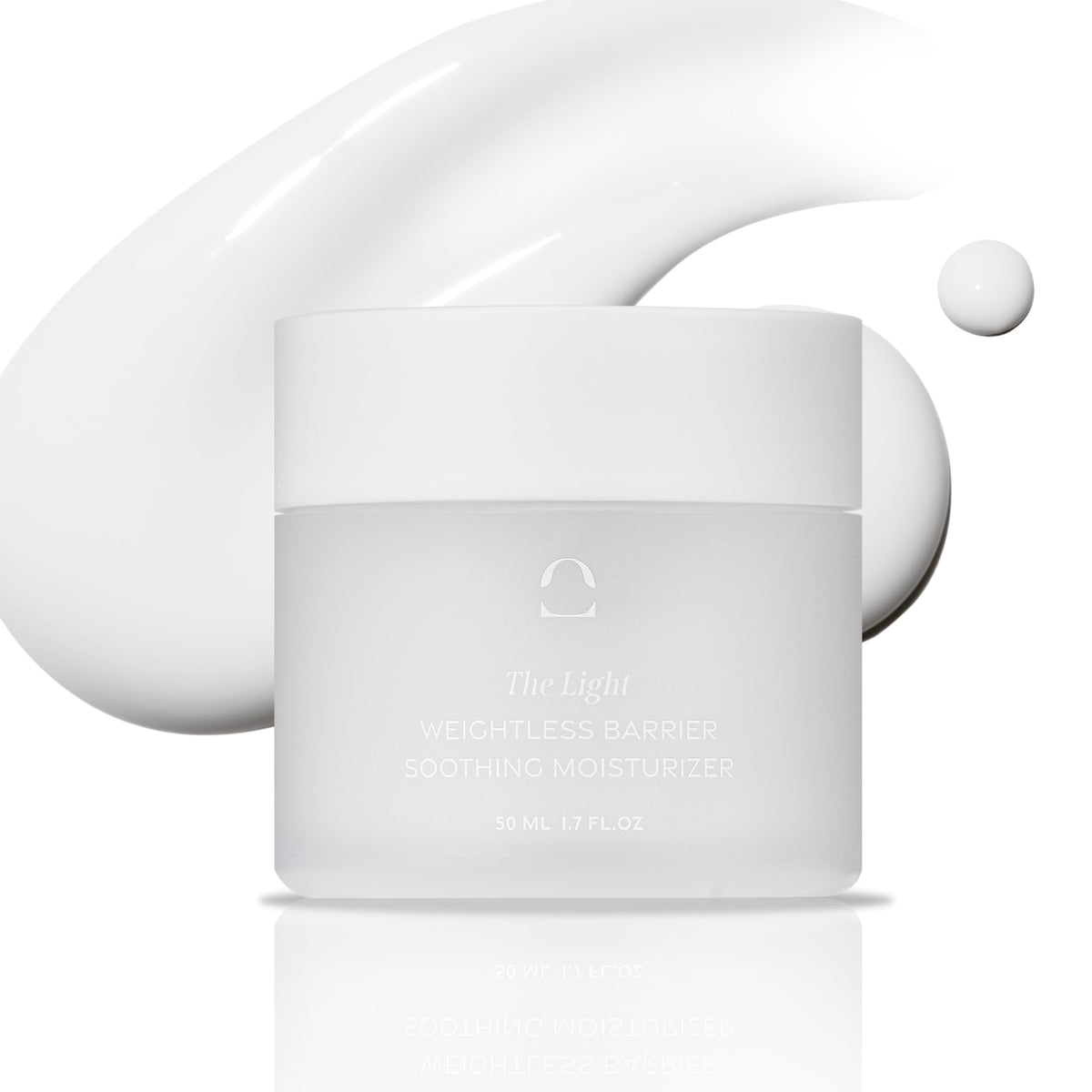LEORA Weightless Barrier Soothing Moisturizer 50ml I Skin Barrier Repair Ectoin Moisturizer for Dry Sensitive Skin Vegan EWG Green I Calming and hydrating face cream