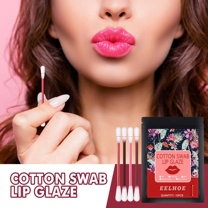 EELHOE Cotton Swab Lip Glaze - Portable Lip Tint