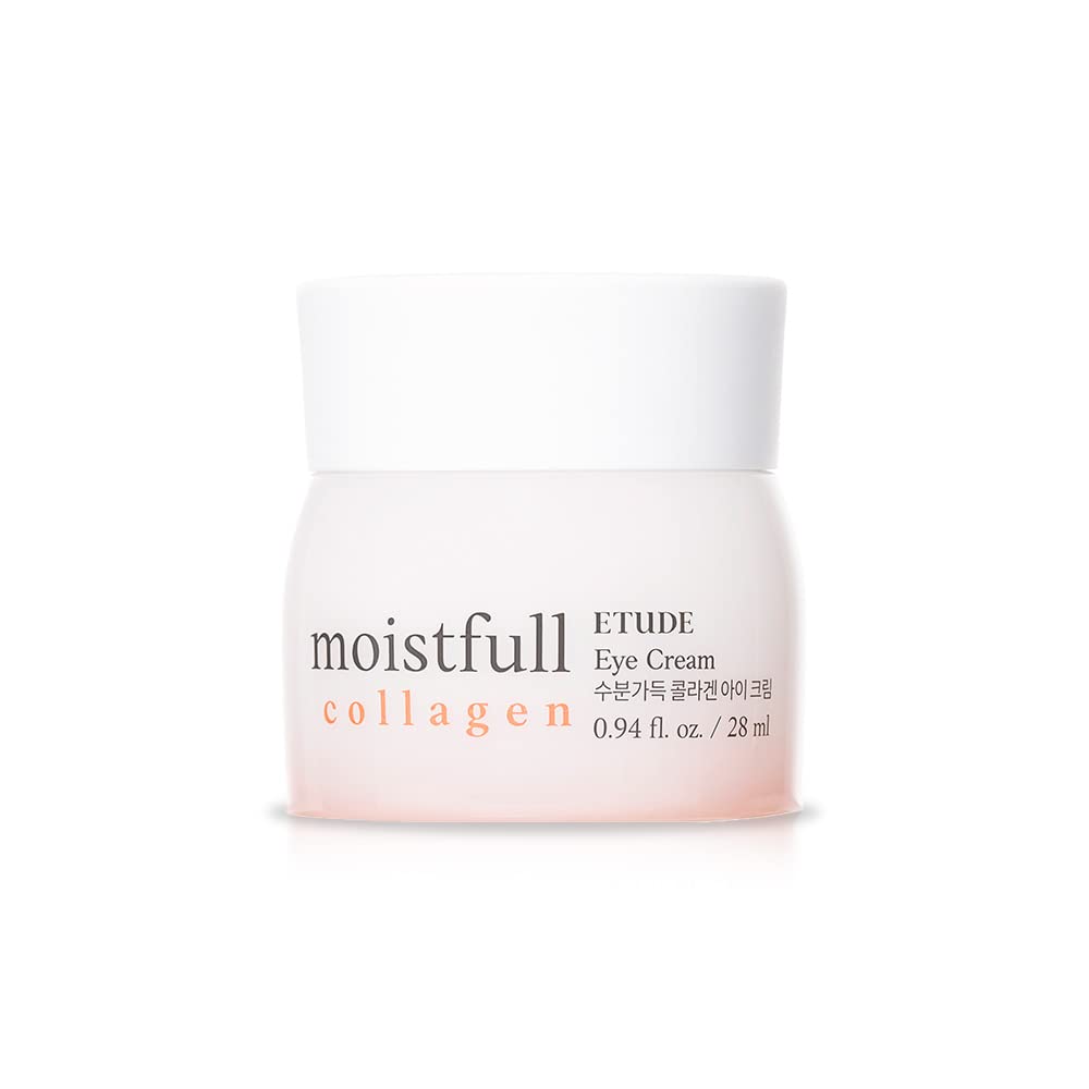 ETUDE Moistfull Collagen Eye Cream 28ml(0.94 fl.oz) (21AD) | Skin Care Facial Moisturizing Night Eye Cream | Hydrating Collagen Eye Cream | Korean Skin Care Kbeauty Perfect for Gift