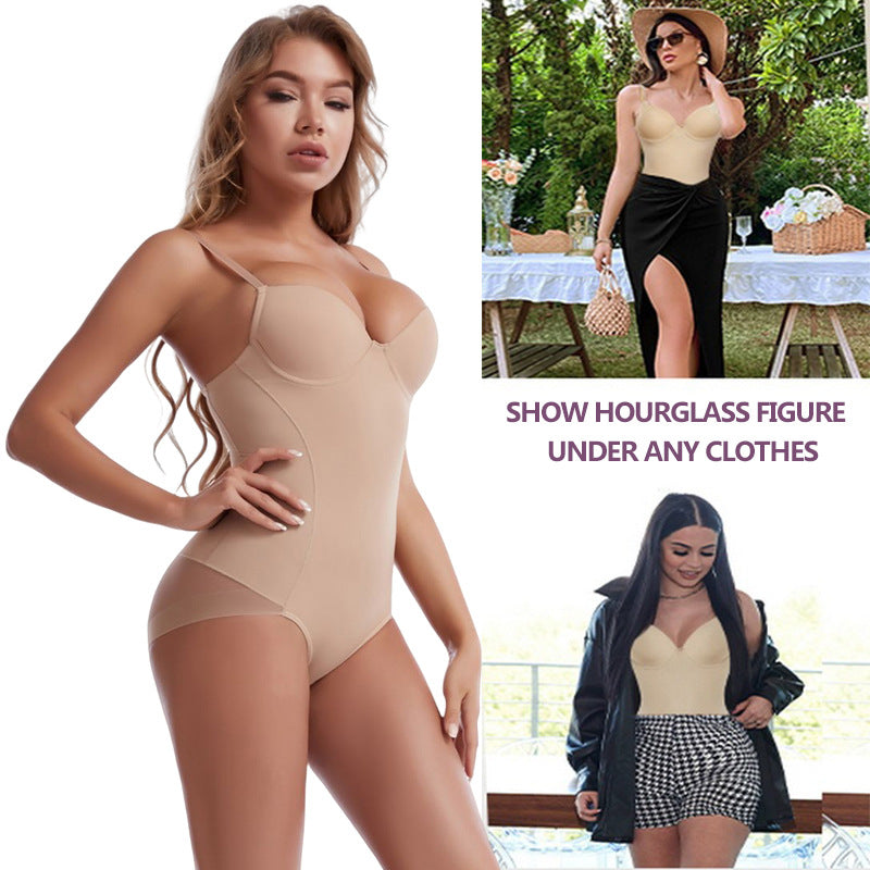 Women's Body Shaper Adjustable Support Belt and Bra