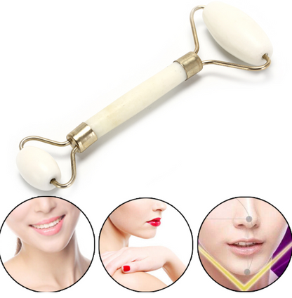 Jade Facial Massage Roller and Gua Sha Tool