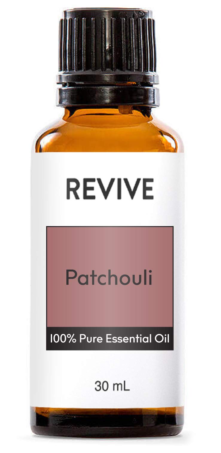 Patchouli Essential Oil by Revive Essential Oils - 100% Pure Therapeutic Grade for Diffuser Humidifier Massage Aromatherapy Skin & Hair Care