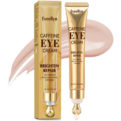 Bellemora Caffeine Eye Cream Anti Aging Dark Circles Under Eye Cream for Puffiness Under Eyebags Treatment for Women and Men 20ml