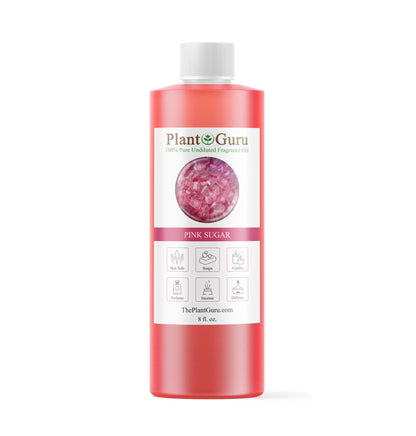 Pink Sugar Fragrance Oil 8 fl. oz. Scented Oil for DIY Soap Making Candles Bath Bombs Body Butters. Used in Aromatherapy Diffusers Burners and Warmers. Great Addition to Lotions and Creams.