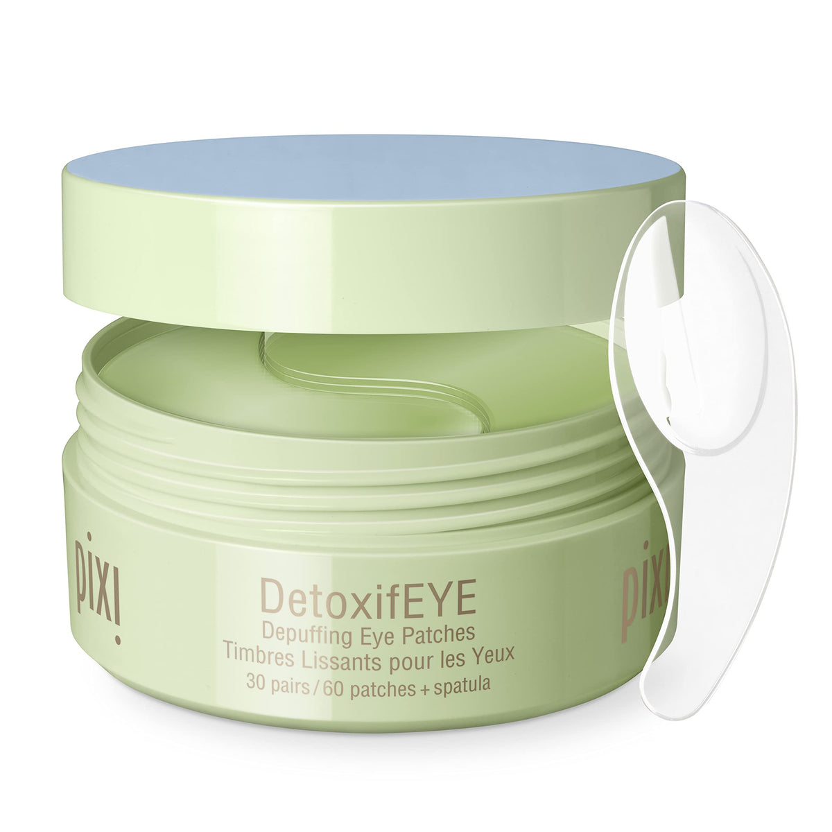 Pixi DetoxifEYE Depuffing Hydrogel Under-Eye Patches Cucumber Gold & Caffeine Eye Patches For Under Eyes Hydrate Eye Area 30 pairs 60 Patches