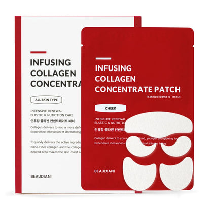 BEAUDIANI hydrating Collagen Patch for eyes Cheeks Forehead Soluble collagen film for face Dissolving wrinkle patches SkinCare Korean facial mask
