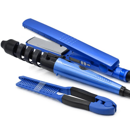 3-in-1 Hair Curling Wand and Straightener Set