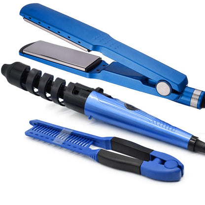 3-in-1 Hair Curling Wand and Straightener Set