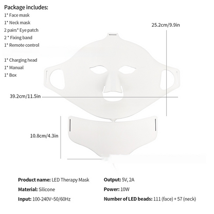 7-Color LED Silicone Face Mask