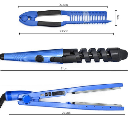 3-in-1 Hair Curling Wand and Straightener Set