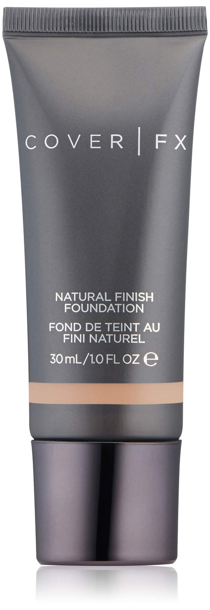 Cover FX Natural Finish Foundation: Water-based Foundation that Delivers 12-hour Coverage and Natural Second-Skin Finish with Powerful Antioxidant Protection - P60 1 Fl Oz