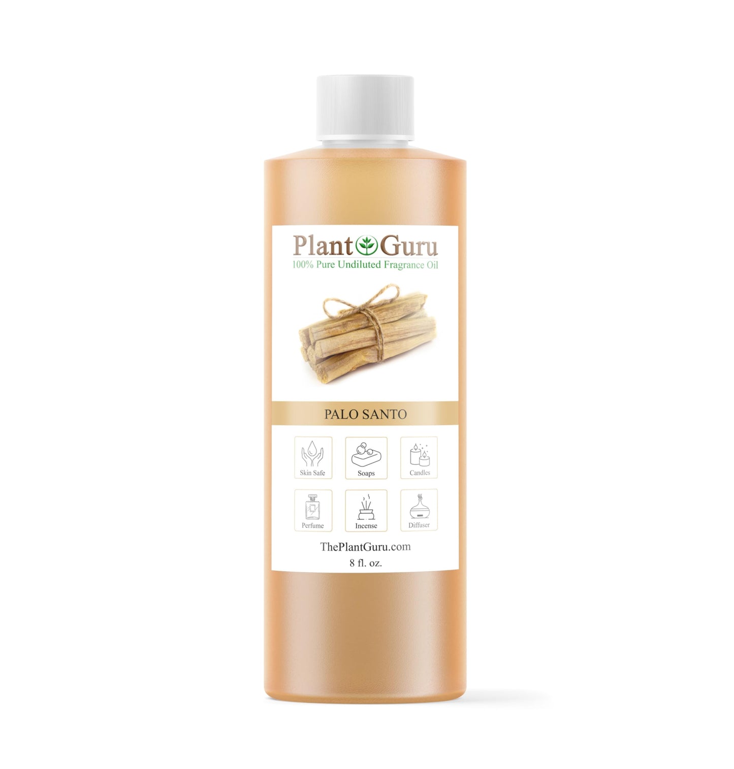 Palo Santo Fragrance Oil 8 fl. oz. Scented Oil for DIY Soap Making Candles Bath Bombs Body Butters. Used in Aromatherapy Diffusers Burners and Warmers. Great Addition to Lotions and Creams.