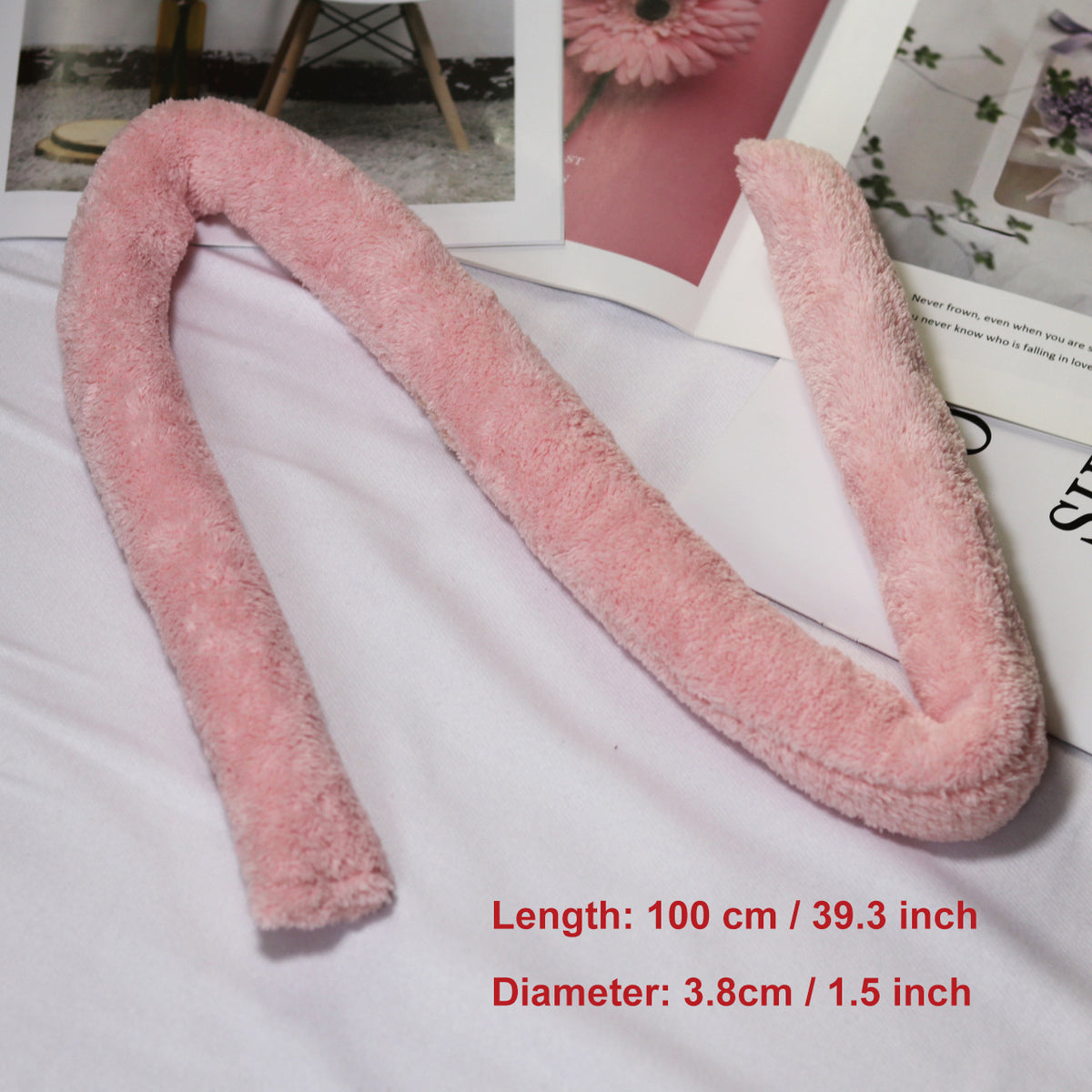 2023 Spring Coral Fleece Heatless Curling Rod