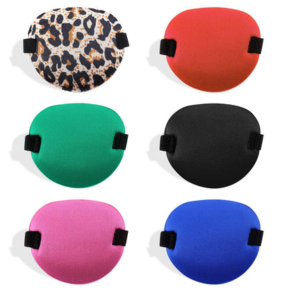 Eye Patch 6Pcs 3D Adjustable Eye Patches Medical Eye Patches for Right or Left Eyes Amblyopia Lazy Eye Patches Soft Reusable One Eye Cover Black Pirate Costume for Boys Girls Kids Cosplay