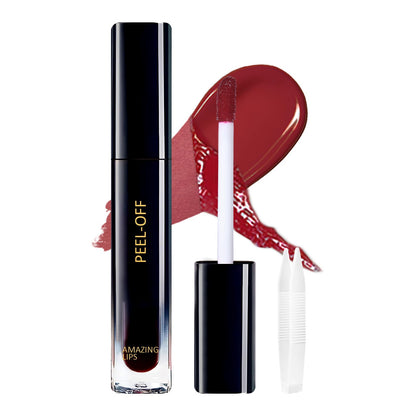 YBUETE Peel Off Lip Liner Stain Peel Off Lip Stain with Matte Finish Peel Off Mask Tint Waterproof Long Lasting Transfer Proof Red Lip Tint Highly Pigmented Color