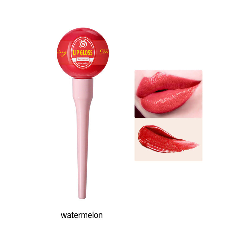 Lollipop Lip Glaze Tint Pump Crystal Waterproof Gloss