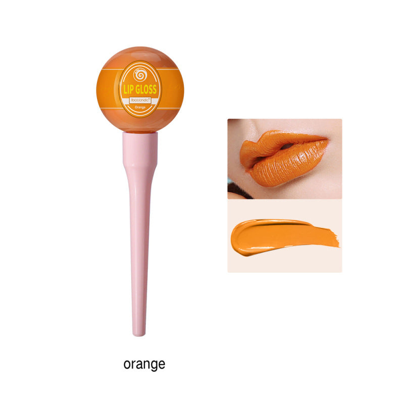 Lollipop Lip Glaze Tint Pump Crystal Waterproof Gloss