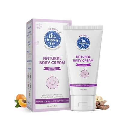 The Moms Co. Baby Cream for Face Baby Moisturizer Cream with Shea Butter and Organic Jojoba Oil Gentle Baby Skincare (50 gm)
