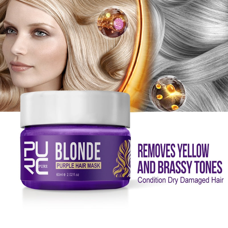 Color Locking Purple Hair Mask 60g for Hair Care