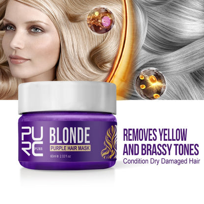 Color Locking Purple Hair Mask 60g for Hair Care