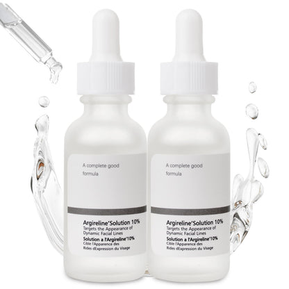 Argireline Serum With Hyaluronic Acid For Fine Lines Anti Aging Argireline Solution 10 Percent For Dark Spot 2 PCS Anti Wrinkles Multi Peptide Serum For Face Eye Neck.
