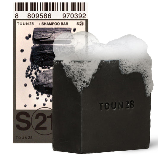 TOUN28 Volumizing Natural Organic Vegan Biotin Shampoo Bar for Hair Growth & Thickening Charcoal & Black Soybean for All Hair Types Paraben Sulfate Silicone & Cruelty Free Bar Soap Korean Haircare