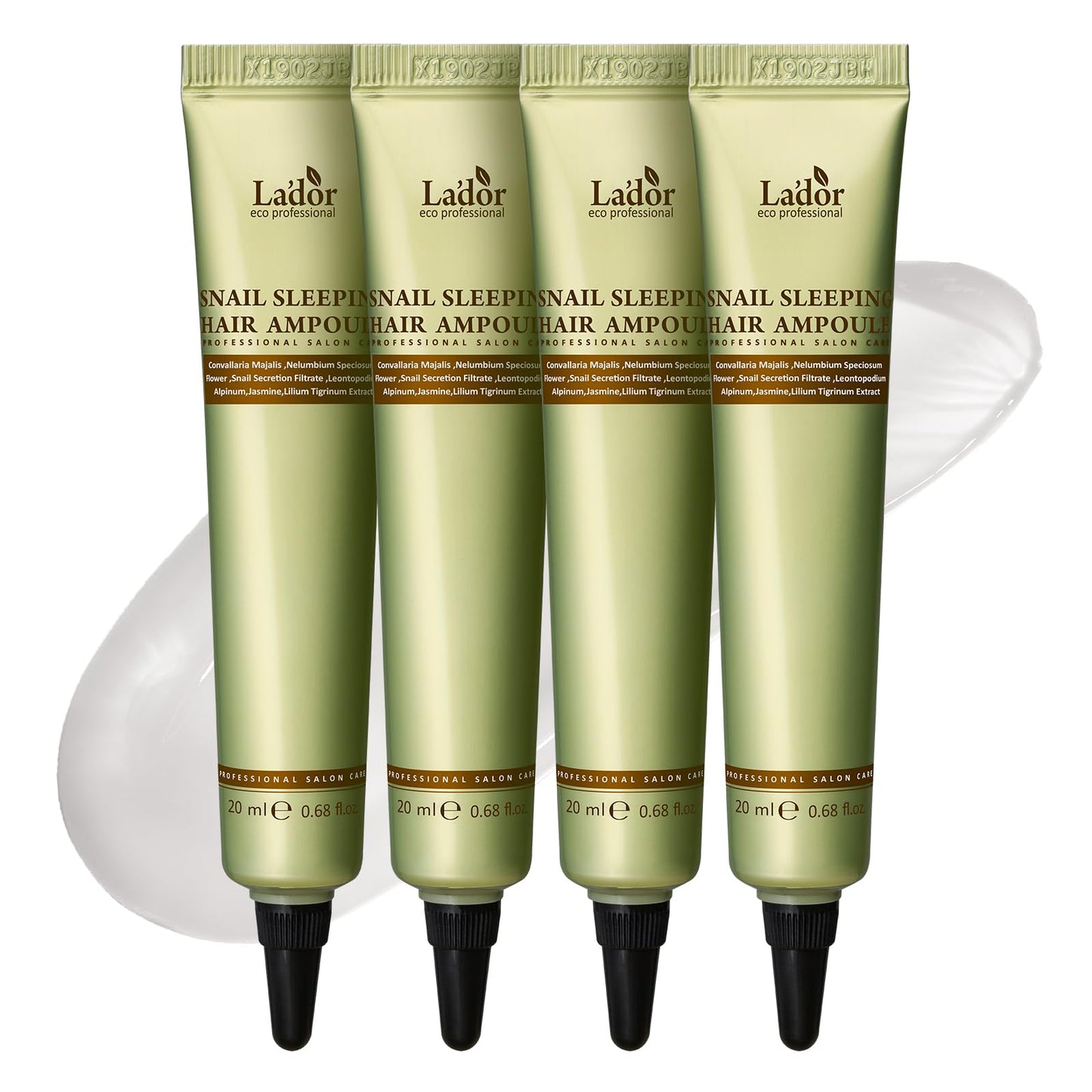 LADOR Snail Sleeping Hair Ampoule Serum - Intensive Overnight Leave-In Mask - Treatment for Frizzy Dry Damaged Thinning Hair Korean Haircare LADOR