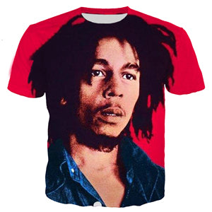 2023 Summer Hip Hop Bob Marley 3D Printed T-Shirt