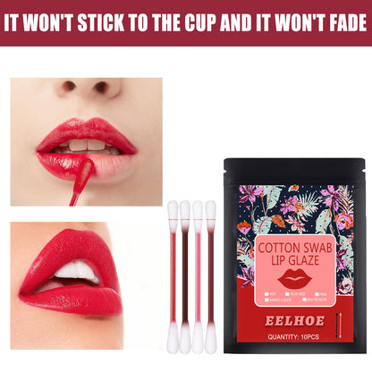 EELHOE Cotton Swab Lip Glaze - Portable Lip Tint